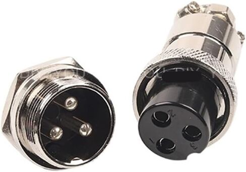 1 Set GX20 nut Type Male and Female Electrical Connector 2/3/4/5/6/7/8/9/10/12/14/15 pin 20mm Round Wire Panel Aviation Socket Plug(Gx20-7 Nut Type) in Kuwait