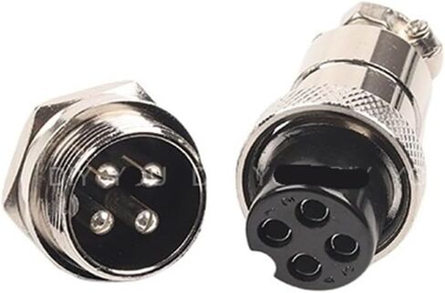 1 Set GX20 nut Type Male and Female Electrical Connector 2/3/4/5/6/7/8/9/10/12/14/15 pin 20mm Round Wire Panel Aviation Socket Plug(Gx20-7 Nut Type) in Kuwait
