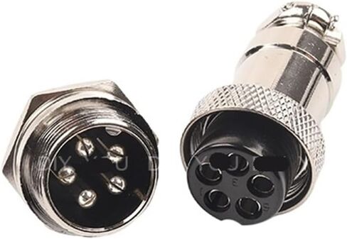 1 Set GX20 nut Type Male and Female Electrical Connector 2/3/4/5/6/7/8/9/10/12/14/15 pin 20mm Round Wire Panel Aviation Socket Plug(Gx20-7 Nut Type) in Kuwait