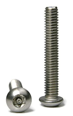 Button Head Torx Security Machine Screw Bolt Stainless Steel Tamper Resistant Screws 5/16-18 x 3 inch Qty 25 in Kuwait