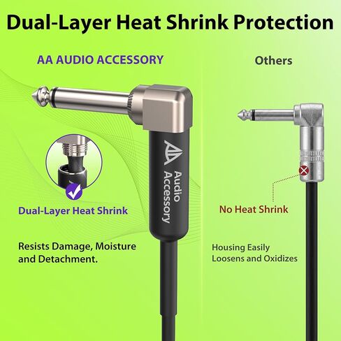 ملحق صوت AA لكابل الغيتار اللاسلكي Shure بطول 2 قدم، موصل XLR صغير من Neutrik REAN ذو 4 سنون (TA4F) إلى سلك موصل بزاوية قائمة 1/4 بوصة لأجهزة إرسال نظام الجيتار اللاسلكي Shure WA304 in Kuwait