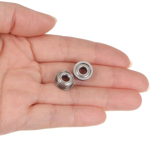 uxcell MF104ZZ Flanged Ball Bearing 4x10x4mm Double Shielded Chrome Steel Flange Bearings, 20pcs in Kuwait