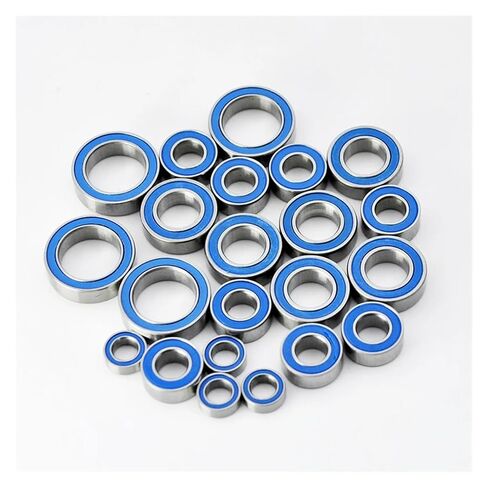 22-Piece Miniature Sealed Ball Bearing Set in Metallic Rubber for Rlaarlo Terminator RC Car Truck (Rubber Seal) in Kuwait