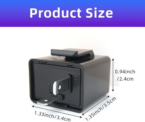 Flasher Relay for LED 32V 48V 52V 60V 72V 2 Pin Frequency Relay Turn Signal Indicator Moto Motorcycle Flasher Accessories in Kuwait