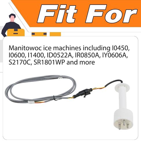 000016053 طقم مسبار مستشعر مستوى الماء الجليدي بديل لآلات صنع الثلج Manitowoc، أجزاء صانع الثلج التجارية مع السرج in Kuwait