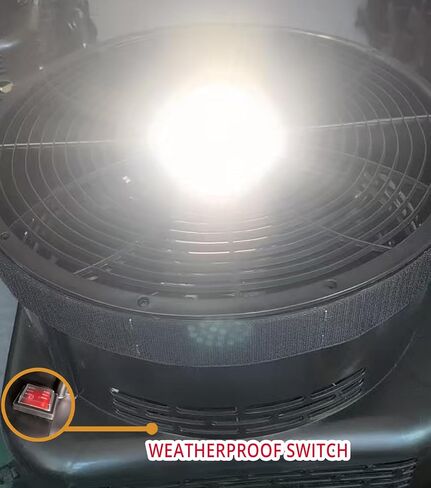 منفاخ هواء LED مقاس 18 بوصة للراقصين الأنبوبيين القابلين للنفخ بطول 18 قدمًا/20 قدمًا (قوة 1100 واط) عالي الأداء ومقاوم للطقس وسهل الإعداد، أفضل أداة إعلانية خارجية للرجل الملوح لتعزيز حركة القدم in Kuwait