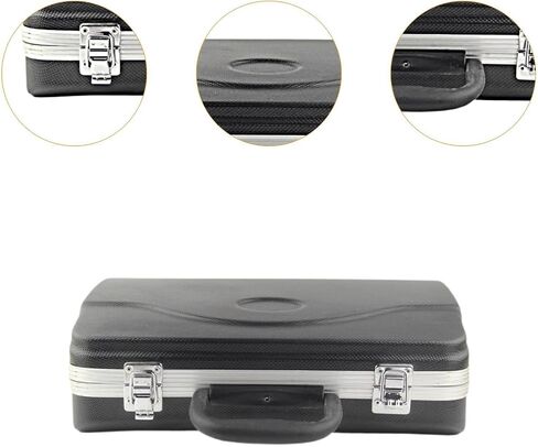 B Flat Clarinet Case Hard Shell Protection Box Lightweight Gig Bag with Foam Lining 11.81x8.66 Inch in Kuwait
