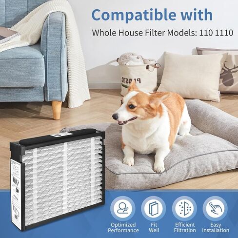 2-Pack 110 Replacement Filter Compatible with Aprilaire Whole House Air Purifier Models 1110, 16x20x4 MERV 11 Furnace Filter in Kuwait