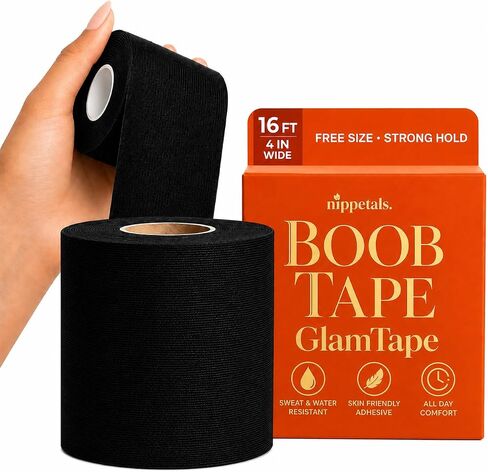 Boob Tape | Strong Adhesive Breast Lift Tape | Body Tape for Push Up & Shape | Sweatproof & Skin-Friendly in Kuwait