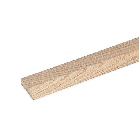 36 بوصة طول × 2-1/2 بوصة عرض × 5/8 بوصة عتبة من خشب البلوط غير مكتمل، شريط انتقال للأرضيات الخشبية بطول 3 أقدام، قالب عتبة المدخل، زخرفة أرضية من خشب البلوط المقاوم للأرضيات من الأعلى إلى الأسفل in Kuwait
