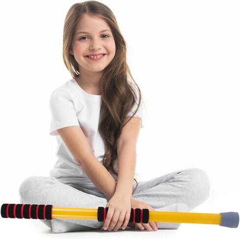 VANZACK 2 Pack Scooter Board Paddles Short Paddle for Kids | Balance and Coordination Sensory Training Floor Scooter Stick Plastic Eva Grip Handles for Indoor Outdoor Exercise in Kuwait