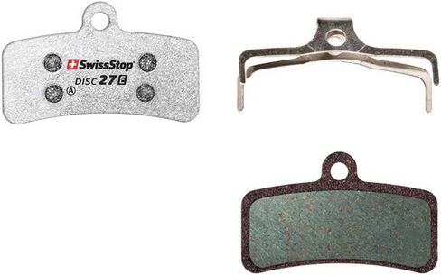 وسادات فرامل SwissStop Disc 27 E - مركب عالي التحمل - يناسب أنظمة فرامل قرصية Shimano XTR وXT وSLX وDEORE وSaint & ZEE ذات 4 مكابس in Kuwait