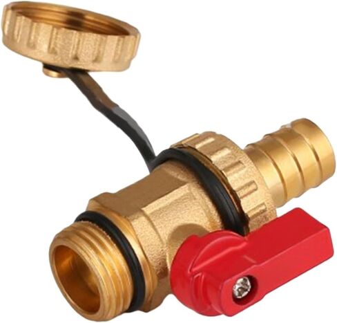Boiler Valve Ball Plumbing Installation Convenient Size Efficient Functionality Drain for(Red -1) in Kuwait