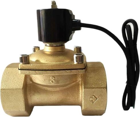 3 Inch Waterproof Solenoid Valve 2W800-80 Underwater Jump Spring Full Copper Water Air DN80 Interface(DC24V) in Kuwait