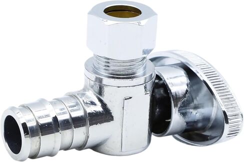 F1960/Wisbo/PEX A توسيع PEX 1/2 بوصة * 3/8 بوصة كومب. OD 1/4 صمام إيقاف زاوية الدوران؛ 8 قطع/علبة؛ 80408 in Kuwait