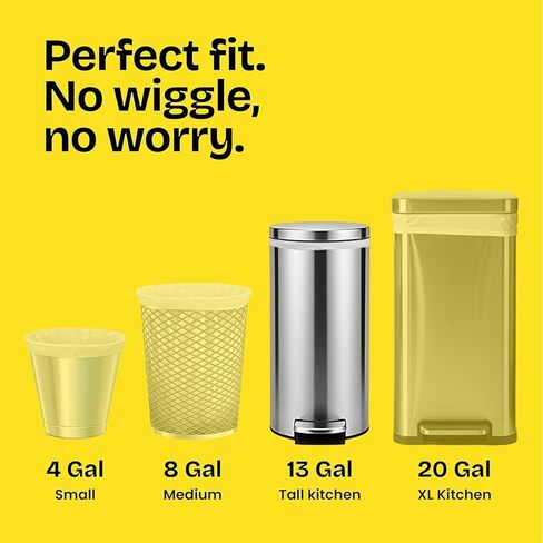 Glad Tall ForceFlex with Clorox™ Kitchen Trash Bags 13 Gallon, MaxStrength Eucalyptus and Peppermint Garbage Bags, Drawstring, 20 Count in Kuwait