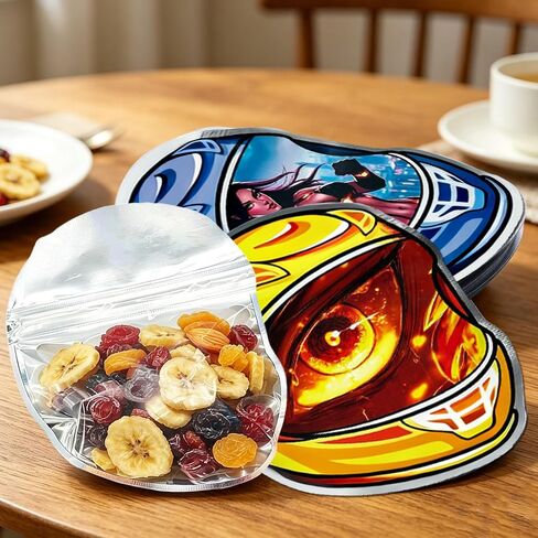 100pcs Helmet Shaped Self-Sealing Bag 10.5x12.5cm with Transparent Window | Helmet Contour · Clear View Window · Resealable Closure · Thickened · Parts Organizer · 100pcs Value Set in Kuwait