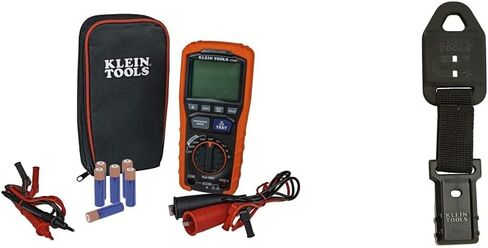 Klein Tools ET600 Multimeter, Megohmmeter Insulation Tester, 4000 Ohms Resistance, 125V/250V/500V/1000V, Auto-Ranging TRMS Multimeter & 69417 Rare-Earth Magnetic Hanger, with Strap in Kuwait