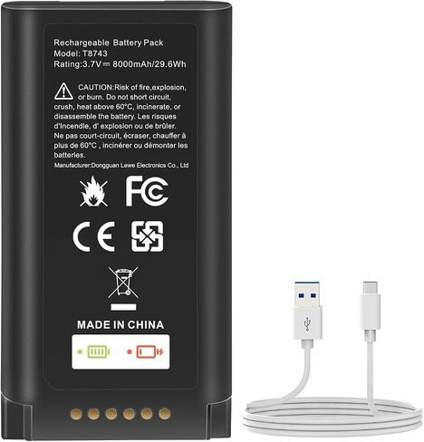 Security Rechargeable Battery Compatible with eufy S330 S230 S220 E330 Video Smart Lock 3-in-1 and Smart Drop, 10500mAh Li-ion Battery Replacement in Saudi Arabia