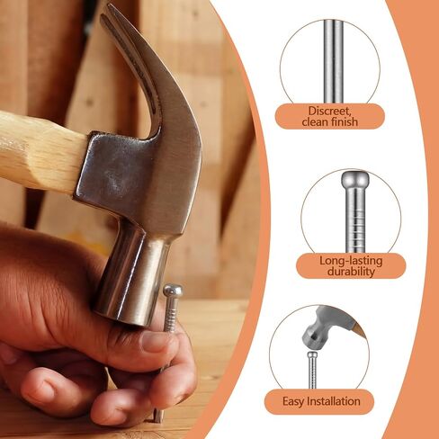 Hicarer 2 lb 304 Stainless Steel Finishing Nail 1-1/2 In. X. 083 In. Type for for Securing Decorative Moldings, Trim Strips, Wall Panels, and Other Joinery or Light Woodwork in Kuwait