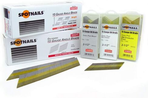 SpotNails 1510APB 1-1/4" برايت 15 Ga DA زاوية برادس 16M in Kuwait