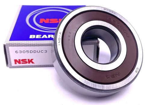 NSK 6305 DDU C3 محمل كروي ذو أخدود عميق، مطاط مختوم 25X62X17 مم in Kuwait