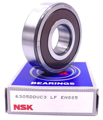 NSK 6305 DDU C3 محمل كروي ذو أخدود عميق، مطاط مختوم 25X62X17 مم in Kuwait