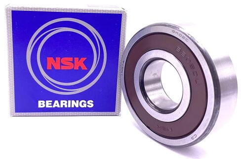 NSK 6305 DDU C3 محمل كروي ذو أخدود عميق، مطاط مختوم 25X62X17 مم in Kuwait