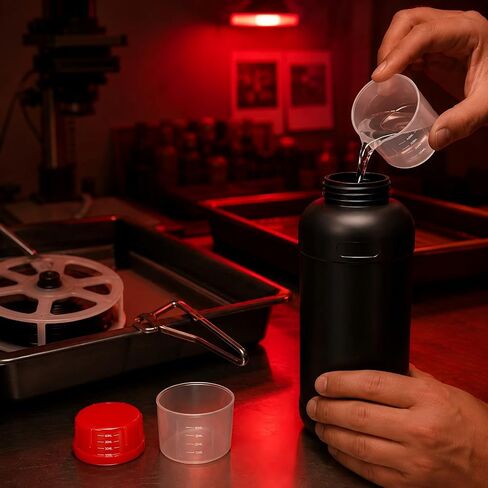METAPACK 4 عبوات من الزجاجات البلاستيكية السوداء المقاومة للتسرب بوزن 34 أونصة، وزجاجات كاشف HDPE، وحاويات تخزين كيميائية مع أغطية أكواب قياس، وأغطية وملصقات داخلية مرمزة بالألوان in Kuwait