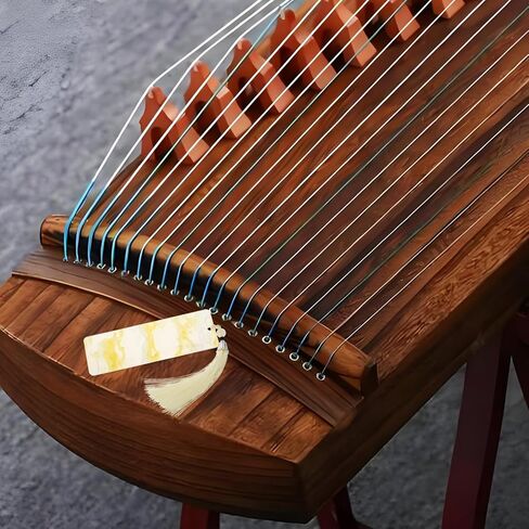 Guzheng Nail Storage Board with Winding Card Yellow Fingertip Protector Holder for Guzheng and Pipa Nails for String Instrument Players in Kuwait