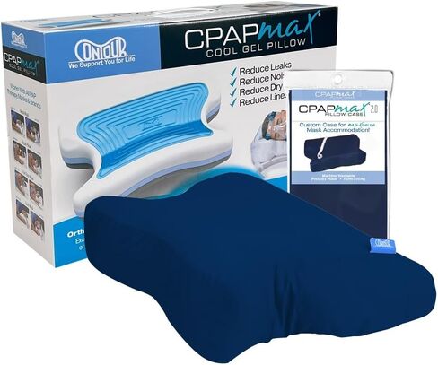 مجموعة غطاء وسادة Contour CPAPmax Cooling Gel & Blue Navy in Kuwait