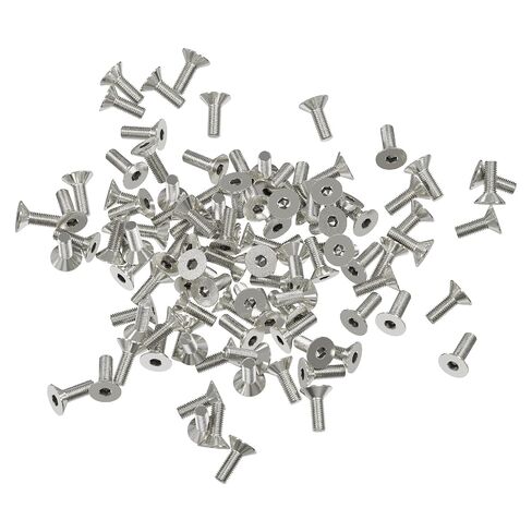 80 قطعة M3x18mm مسامير غطاء مقبس الرأس المسطح، نوع محرك ألين السداسي، 304 مسمار غاطس من الفولاذ المقاوم للصدأ، ملولب بالكامل in Kuwait