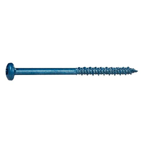 مسامير البناء ذات الرأس الأزرق Ruspert Star Drive من TorqueMaster، 100 قطعة - 1/4 بوصة × 1-3/4 بوصة مسامير بناء خرسانية، سطح خارجي مقاوم للصدأ ذاتي التنصت للطوب والأسمنت والخرسانة والخشب in Kuwait