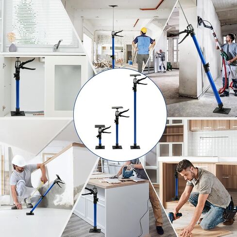 6 Pcs Adjustable Cabinet Jack Support Pole, 12.2" to 115" Telescoping 3rd Hand Tool, 154Lbs Capacity heavy-duty Alloy Steel Adjustable Poles for Cabinets, Drywall & Cargo in Kuwait