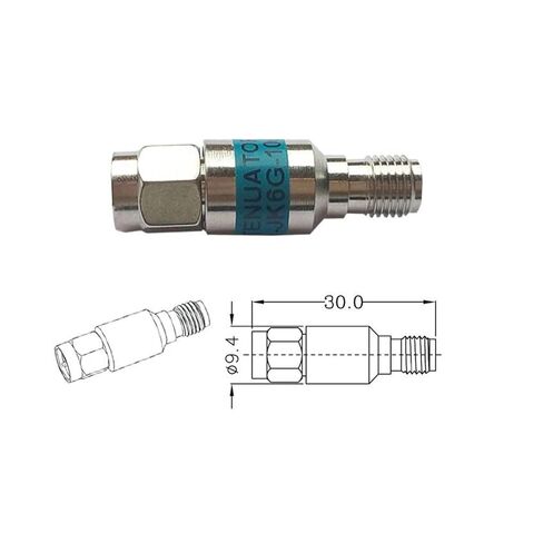 1 مخفف، محول SMA ذكر إلى أنثى، 2 واط، DC-6 جيجا هرتز (1 ديسيبل) in Kuwait