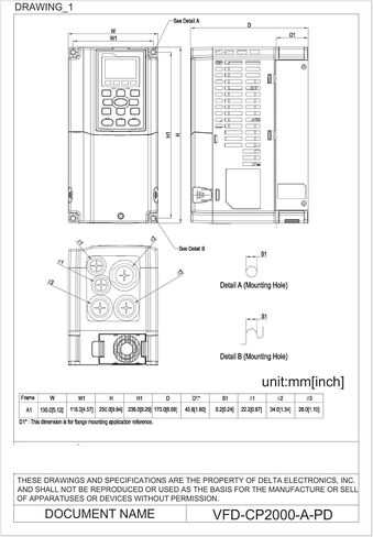 محول التردد من سلسلة CP2000 VFD370CP43B-21 3700 وات in Kuwait