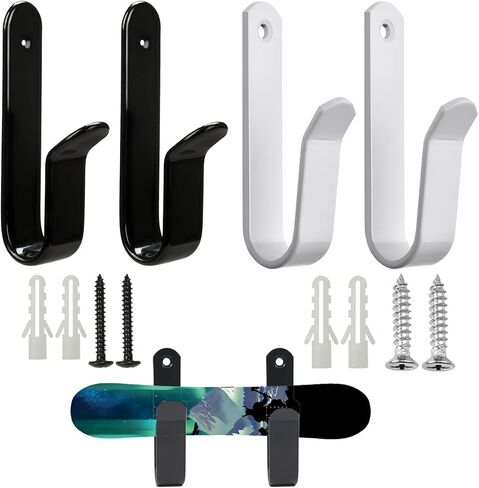 Snowboard Wall Mount Clips Hook Horizontal Skateboard Wall Mount with Screws, Snowboard Display Stand, Indoor Snowboard Storage, Snowboard Wall Rack Storage in Kuwait
