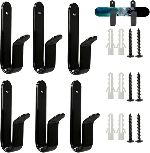 Snowboard Wall Mount Clips Hook Horizontal Skateboard Wall Mount with Screws, Snowboard Display Stand, Indoor Snowboard Storage, Snowboard Wall Rack Storage in Kuwait