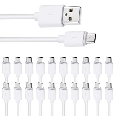 كابل Smays USB C مجموعة 20 حزمة، سلك شاحن من النوع C بطول 3.3 قدم in Kuwait