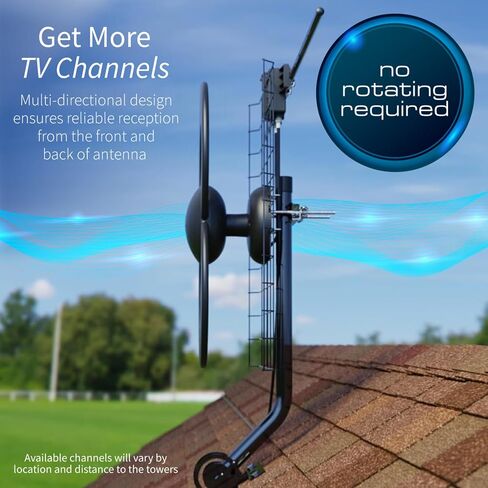 antennas Direct VHF Kit ، الداخلية ، العلية ، في الهواء الطلق ، إضافة VHF (القنوات 7-13) إلى هوائي التلفزيون ، 3 أقدام كابل محوري-VHF-1 in Kuwait