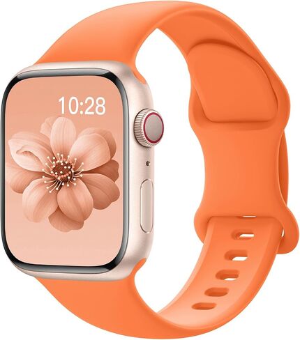 Sport Silicone Band متوافق مع نطاقات Apple Watch 40mm 38mm 41mm 44mm 45mm 42mm 49mm نساء الرجال ، حزام رياضة بديل للمعصم المقاوم للماء لـ Iwatch Bands Series 9 8 7 6 5 4 3 2 1 Se Ultra in Kuwait