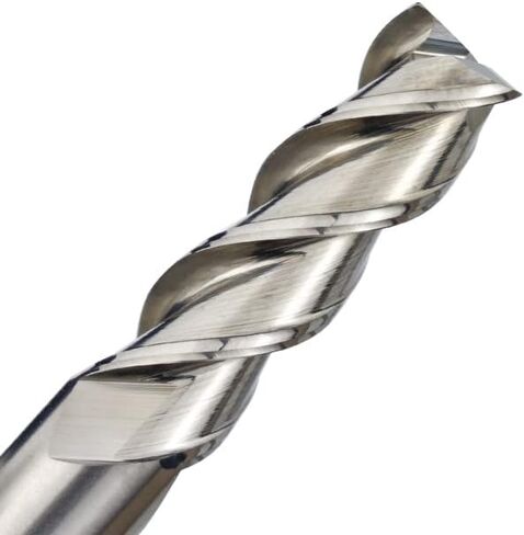 High Speed Steel 3 Flute Straight End Mill Cutter Aluminum Cutting CNC Router Bits 1-12mm Carbide Milling for Metal Tools Machine Spiral Bit in Kuwait