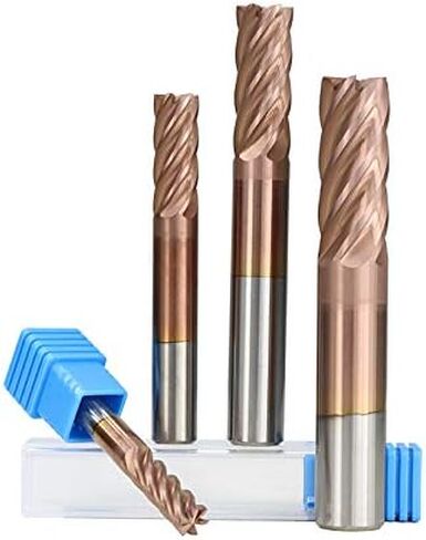 Carbide End Mill Cutter 6 Flute TiCN Coating HRC 55 6/8/10/12mm Spiral Milling for Aluminum Copper Carbon Steel CNC Router Bit in Kuwait