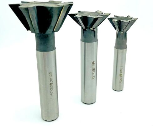 1pcs 20-60mm Diameter Carbide Dovetail Cutters 45/55/60 Degree Milling Cutter Straight Shank End Mill Groove Cutting Tools(40D-20d-6T,60 Degree) in Kuwait