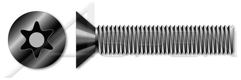 (100 pcs) #6-32 X 3/4", Machine Screws, Flat Countersunk Head Tamper-Resistant 6Lobe Torx(r) Pin Drive, Alloy Steel, Includes Driver Bit in Kuwait