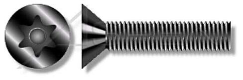 (100 pcs) #6-32 X 3/4", Machine Screws, Flat Countersunk Head Tamper-Resistant 6Lobe Torx(r) Pin Drive, Alloy Steel, Includes Driver Bit in Kuwait