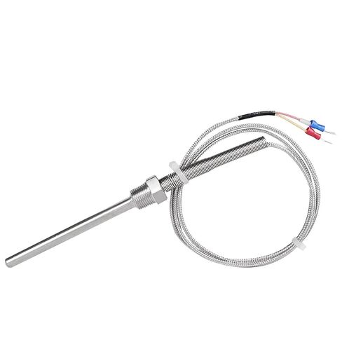 1300 °C Degree High Temperature Sensor Thread PT3/8’' 10cm Stainless Steel Probe K Type Thermocouple Tube Temperature Controller | Cable length 5m,200mm in Saudi Arabia