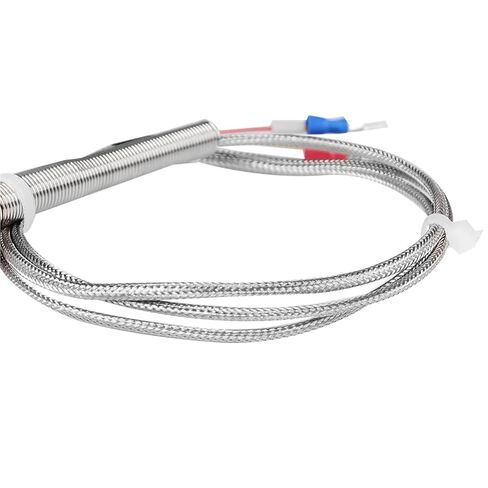 1300 °C Degree High Temperature Sensor Thread PT3/8’' 10cm Stainless Steel Probe K Type Thermocouple Tube Temperature Controller | Cable length 5m,200mm in Saudi Arabia