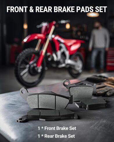 وسادات فرامل أمامية وخلفية، وسادة فرامل قرصية سيراميك، متوافقة مع KTM 300 XC-W 2019-2025/250 SX-F 2005-2025/300 XC 2006-2019/350 XC-F 2011-2025 (مجموعة سيراميك) in Kuwait