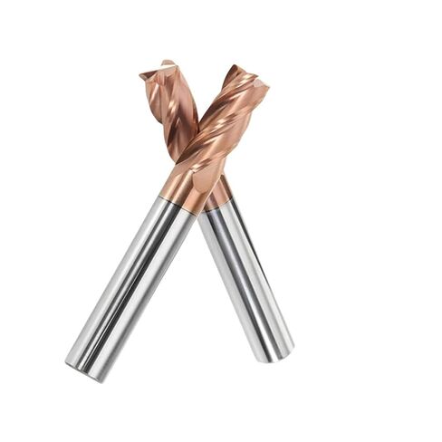 HRC55 Corner Radius Carbide End Mill 4F R Ballnose CNC Tungsten Steel Milling Cutter Coated Surface Machining Metal(12R2x12x75) in Kuwait